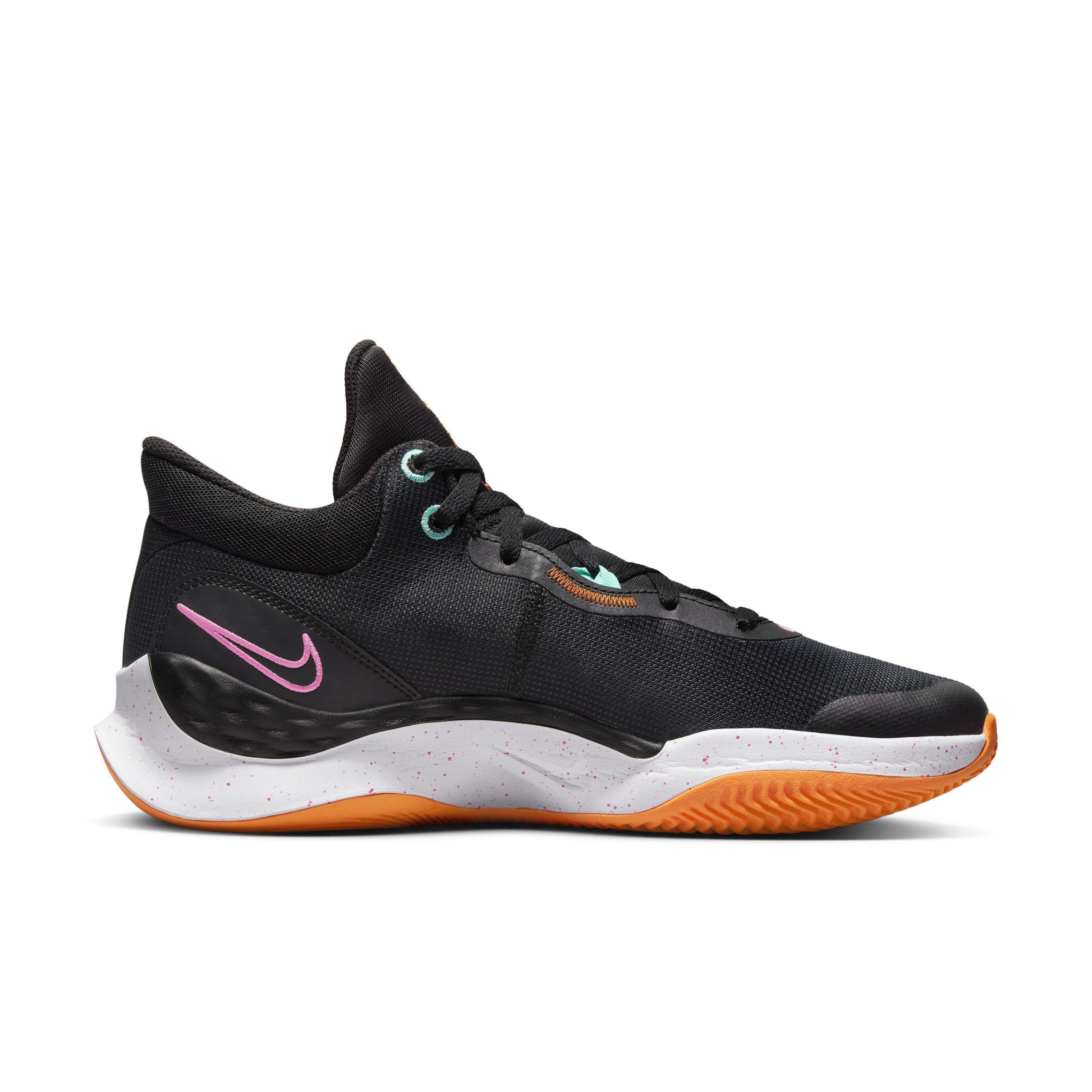 Nike Renew Elevate 3 "Black/Anthracite/Brilliant Orange/Pink Spell" Men's Basketball Shoe